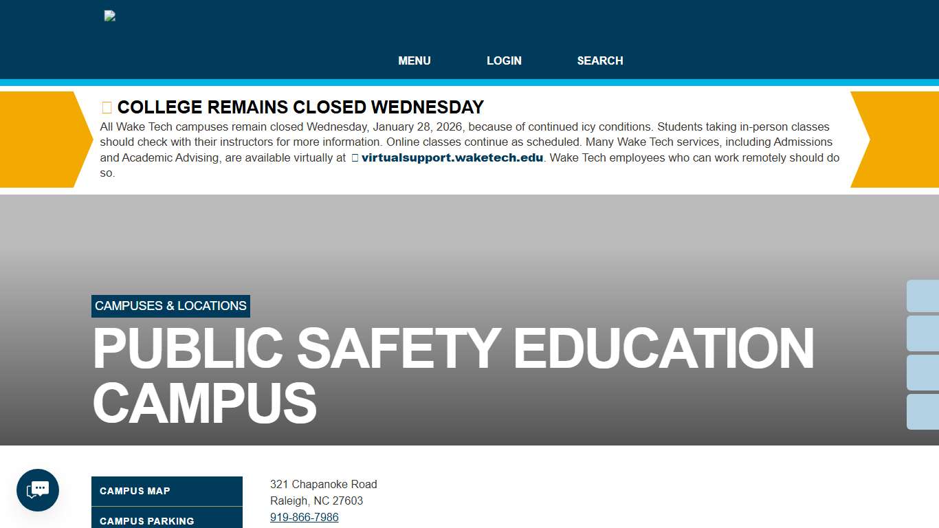 Public Safety Education Campus Wake Tech